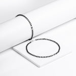 Oxidised Silver Classic Beads Anklet Single Anklet