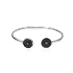 Oxidised Silver Minimal Bracelet