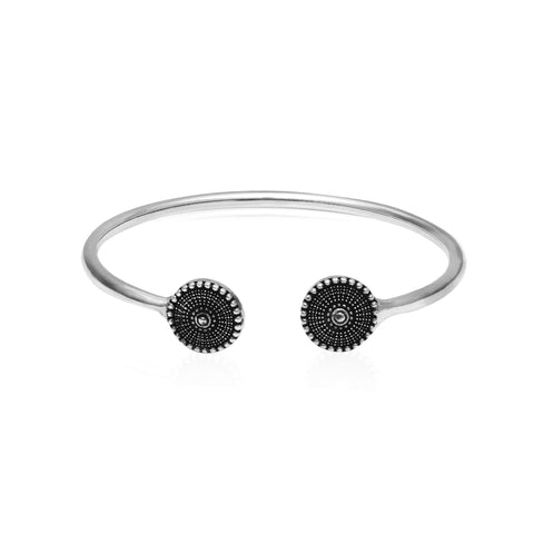 Oxidised Silver Minimal Bracelet