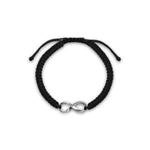 Oxidised Silver Infinity Bracelet