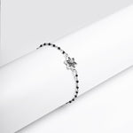 Oxidized Silver Sunflower Bracelet