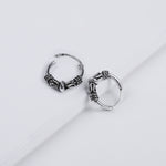 Oxidised Silver Ethnic Baali (Hoops) For Him