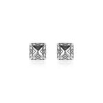 Oxidised Silver Pyramid Studs