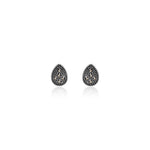 Oxidised Silver Elegance Drop Earrings