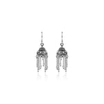 Oxidized Silver Statement Jhumkis