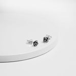 Oxidized Silver Dreamy Lily Studs