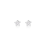 Silver Zircon Constellation Earrings