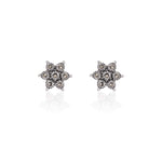 Oxidised Silver Star Earrings
