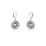 Oxidised Silver Celtic Knot Earrings