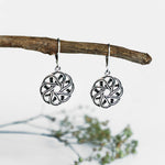 Oxidised Silver Celtic Knot Earrings