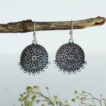 Oxidised Silver Vintage Boho Earrings