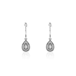 Oxidised Silver Drop Danglers