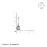 Oxidised Silver Drop Danglers