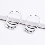 Oxidised Silver Classic Dual Hoop