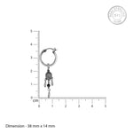 Oxidised Silver Dreamcatcher Hoops