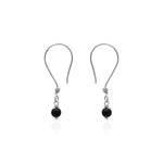 Oxidised Silver MIinimal Bead Earrings
