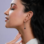 Oxidised Silver MIinimal Bead Earrings