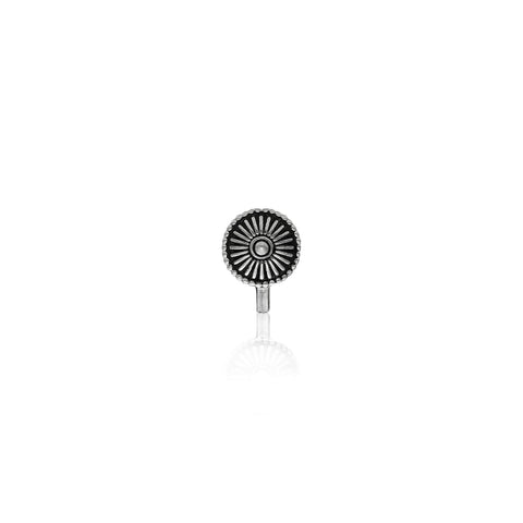 Oxidised Wheel Nose Pin (Clip on)