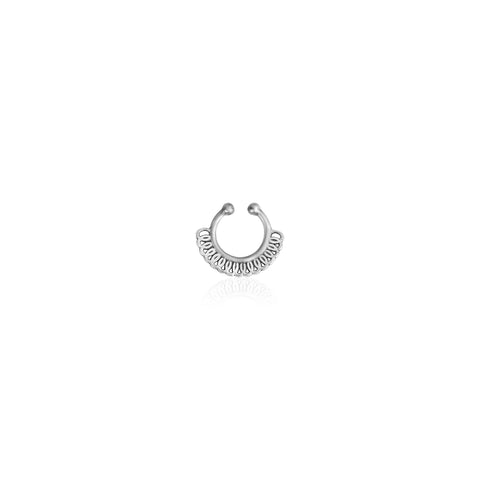 Oxidised Silver Boho Septum Nose Ring