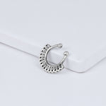 Oxidised Silver Boho Septum Nose Ring