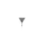 Oxidised Silver Bead Triangle Nose pin (Clip On)