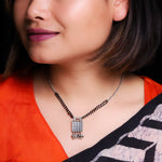 Silver Dangler Mangalsutra