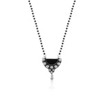 OXIDIZED SILVER SUN MANGALSUTRA