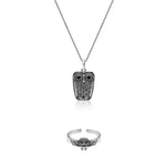 Silver Wise Owl Set