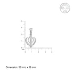 Sterling Silver Sikh Khanda Pendant with Box Chain