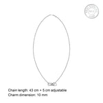 Oxidised Silver Infinity Necklace