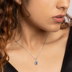 Oxidised Silver Pinecone Pendant with Box Chain