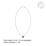 Oxidised Silver Simply Orange Necklace