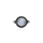 Oxidised Silver Moonstone Ring