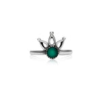 Oxidised Silver Forest Queen Ring