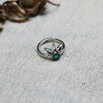 Oxidised Silver Forest Queen Ring