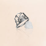 Oxidised Silver Queen’s Crown Ring