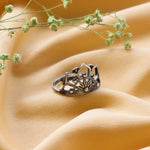 Oxidised Silver Queen’s Crown Ring