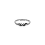 Oxidised Silver Wing Ring