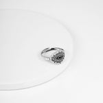 Oxidised Silver Evil Eye Ring
