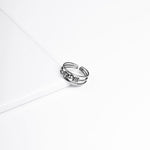 Oxidised Silver Adorn Ring