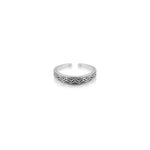 Oxidised Silver Emblem Ring
