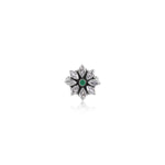 Oxidized Silver Phool Ring
