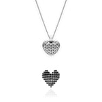 Oxidised Silver Charming Heart Set