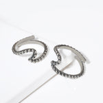 Oxidised Silver Wave Toe Ring