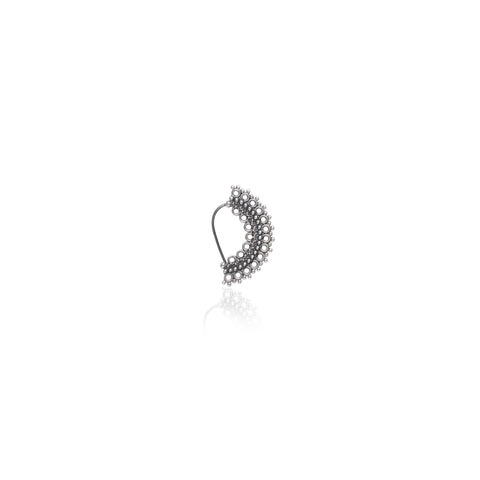 Oxidised Silver Banjaran Nose Pin